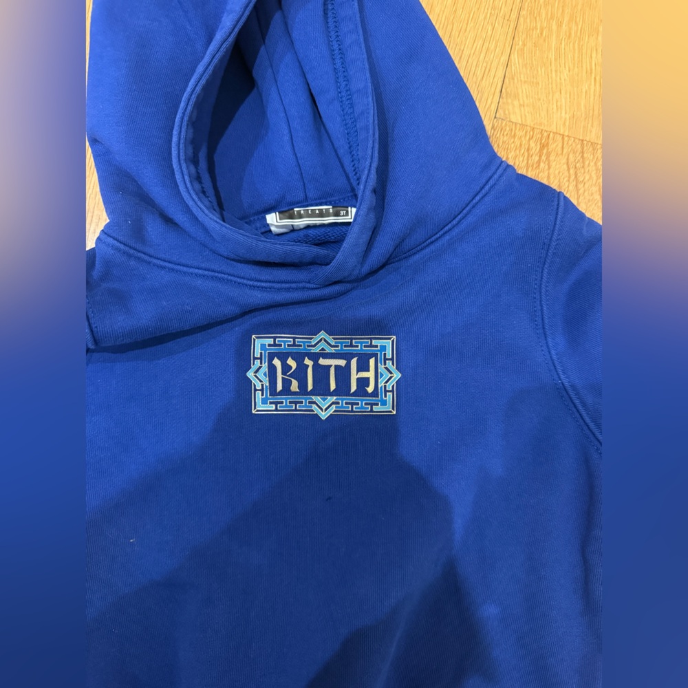 KITH TREATS KIDS Hanukkah Pull-over Royal Blue size 3T